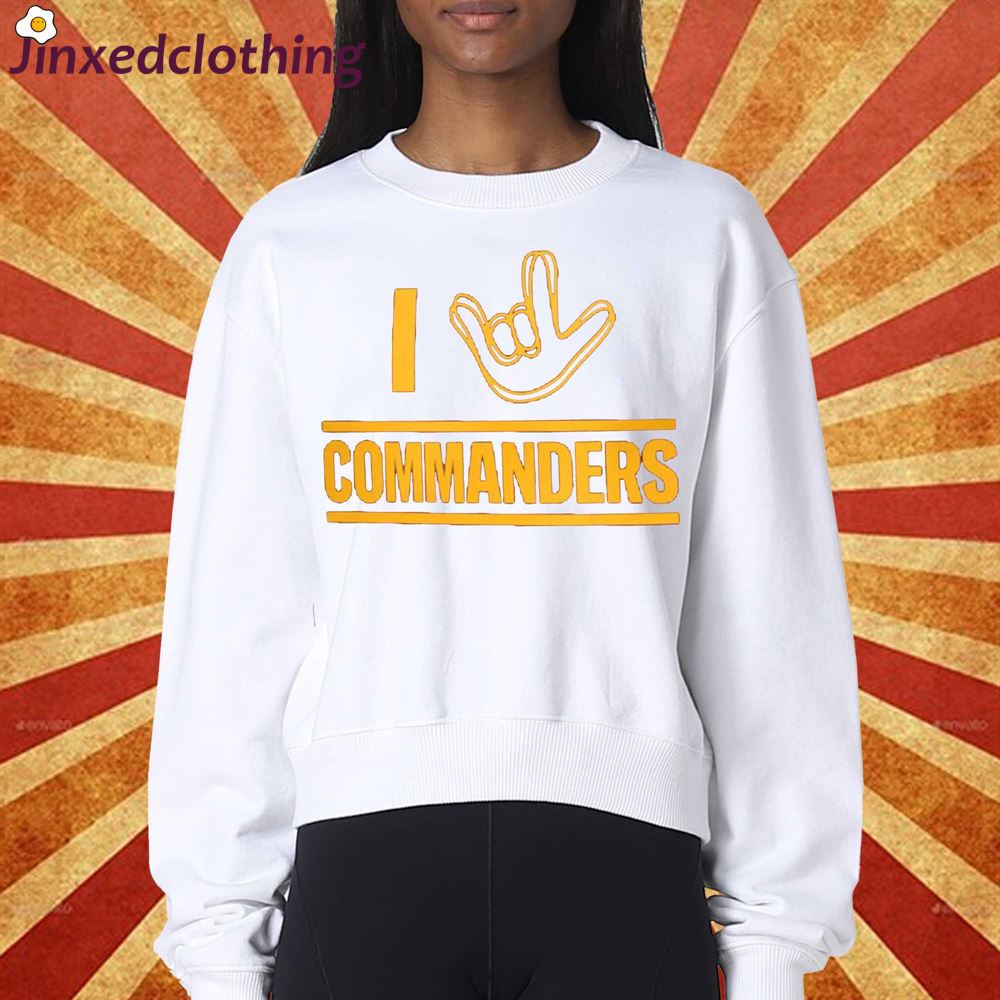 Washington Commanders Homage The Nfl Asl Collection By Love Sign Tri-blend T-shirt 